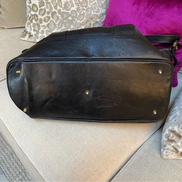 Marino Orlandi - Italian Leather Duffle Bag - Black - Weekender/Duffle